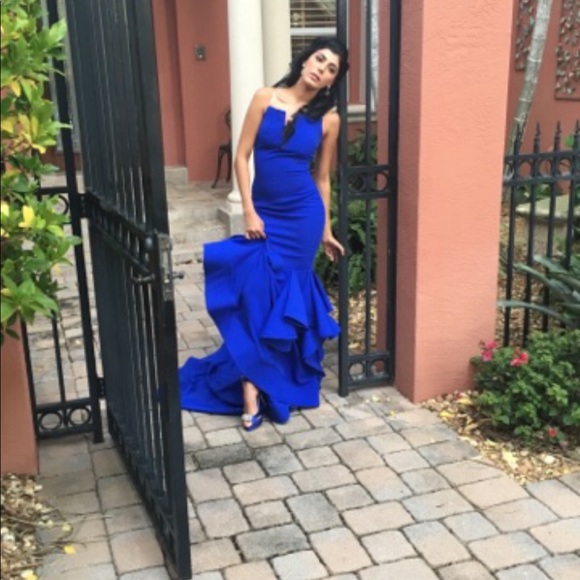 Fernando Wong size 0 Royal Blue Evening Gown - Picture 2 of 3